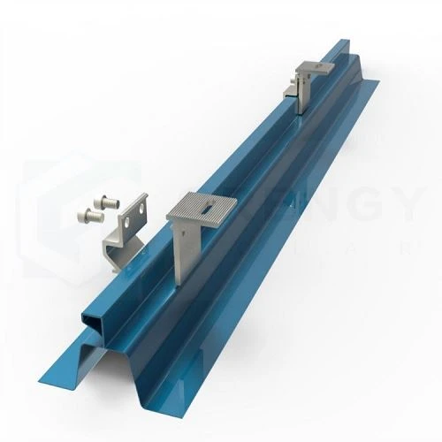 installation of solar seam clamp(001)
