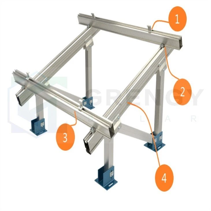 single row solar mounting system
