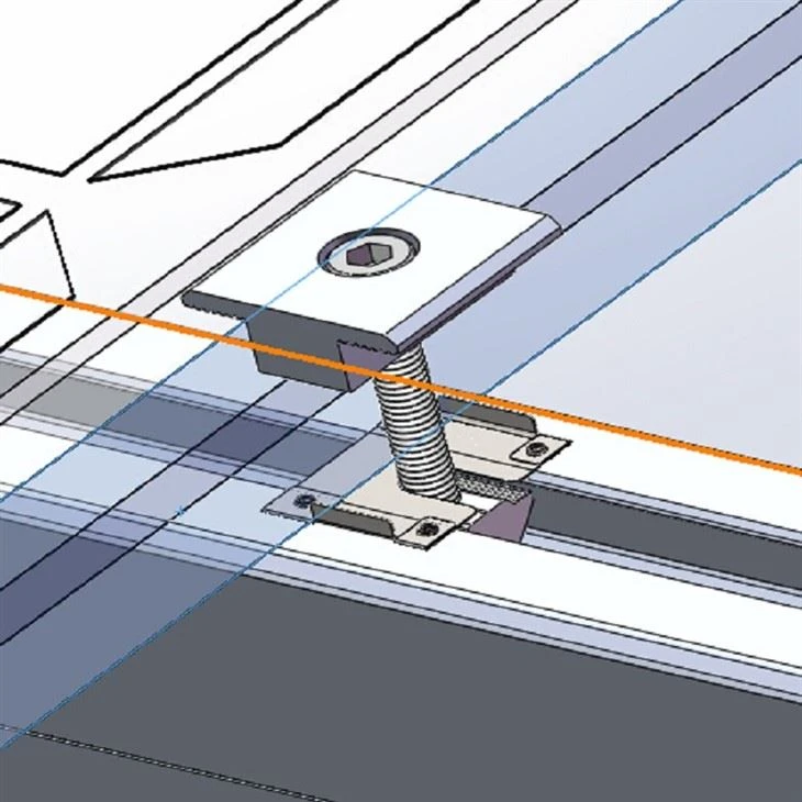 Universal Mid-clamp Μαύρο Ανοδιωμένο