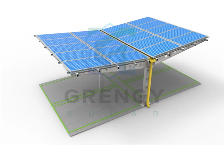 Commercial HDG Solar Carport Structures - Χαμηλή συντήρηση, μεγάλη διάρκεια ζωής