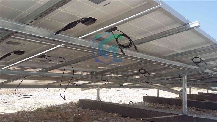 Concrete Based Ground Aluminum PV Mounting Bracket