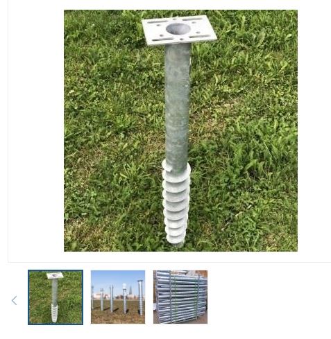 Galvanized Ground Screws For Solar Farms | No-Concrete Foundation Anchors