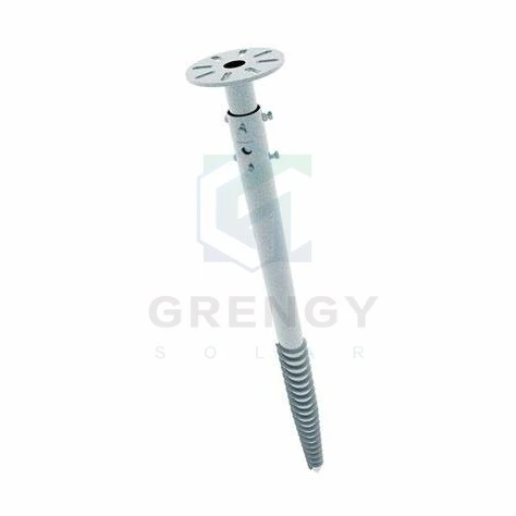 Ground Screws With Adjustable Flange For Solar Panels
